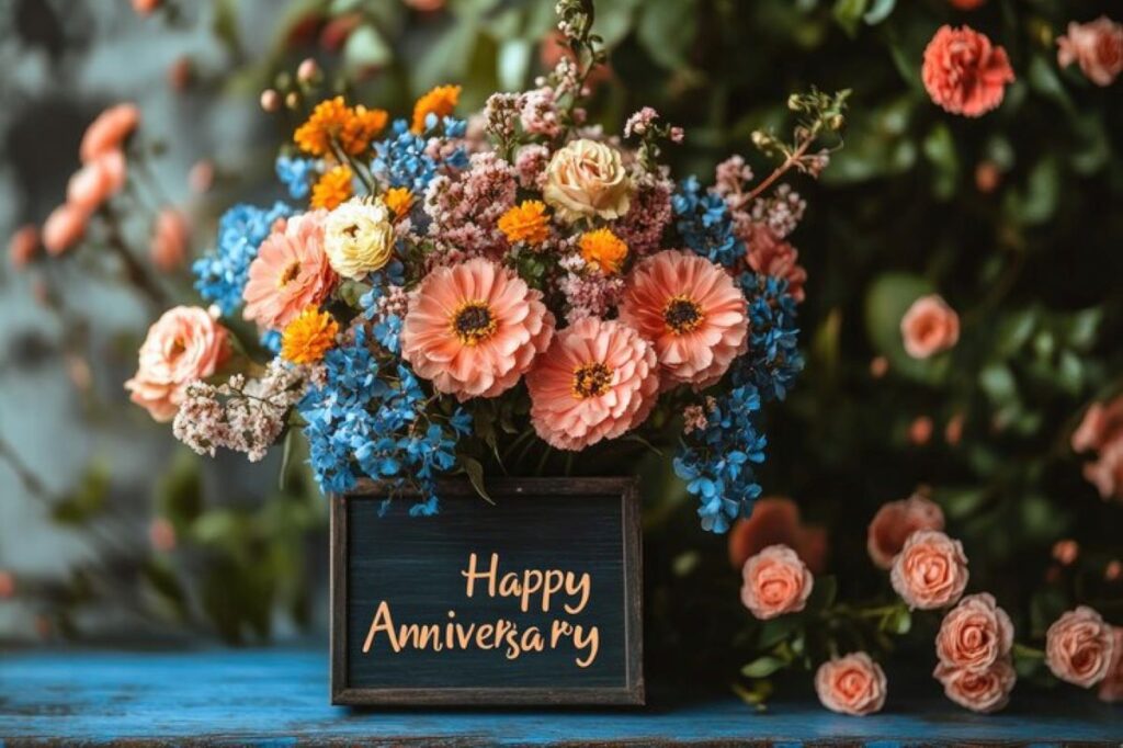 happy anniversary flowers